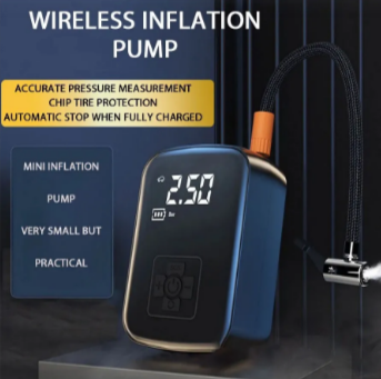 Puffr's RapidPump™ Portable Tire Inflator | Cordless Smart Car Pump with LED Light